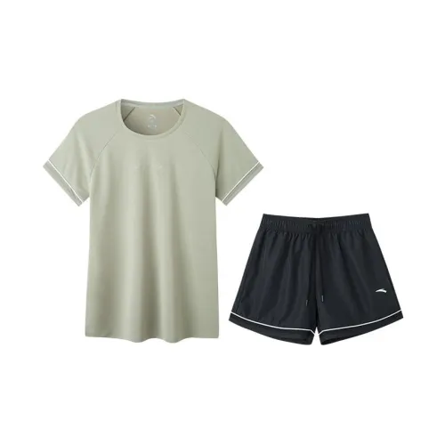 ANTA Variety Training Collection Casual Set Women's Light Sand Green