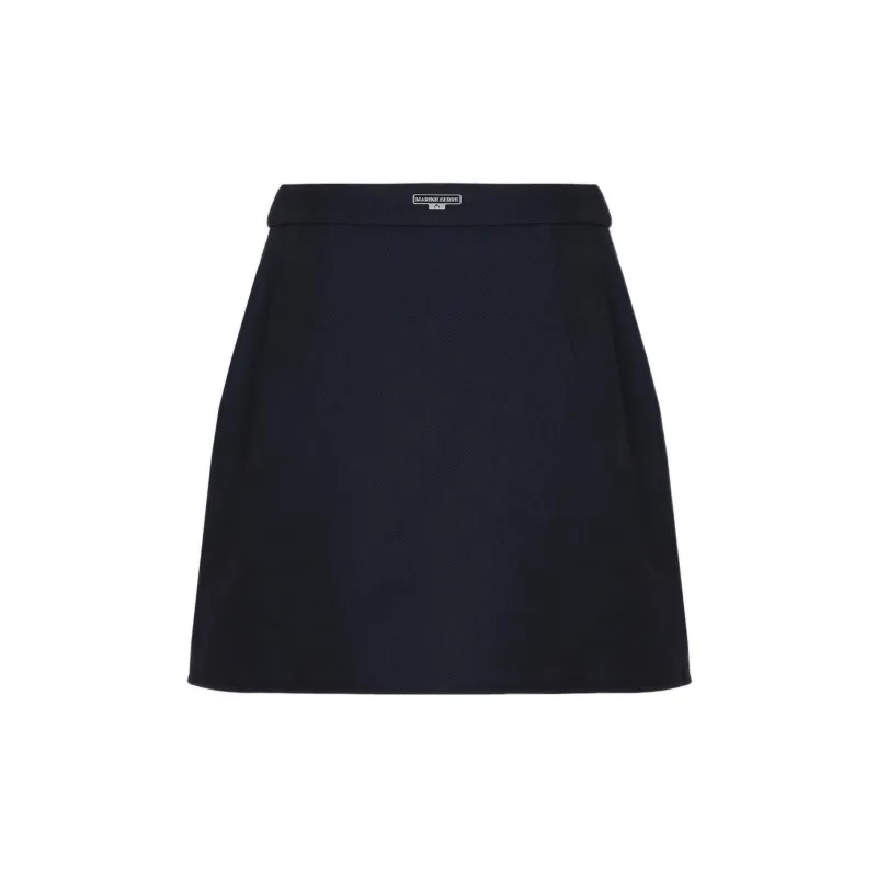 Marine Serre Casual Short Skirts Women's Navy-1