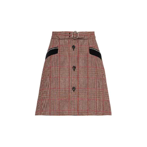 MIU MIU FW21 Casual Short Skirts Women's Red