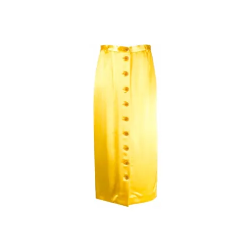 RAF SIMONS Casual Long Skirts Women's Yellow