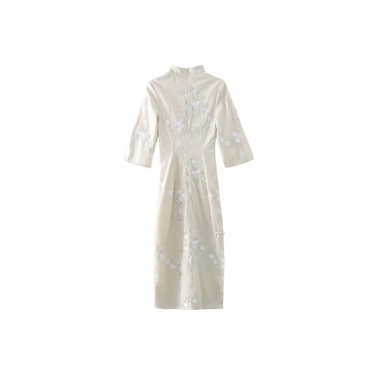 JINYE ORIENTAL Cheongsam Women's Ivory-1