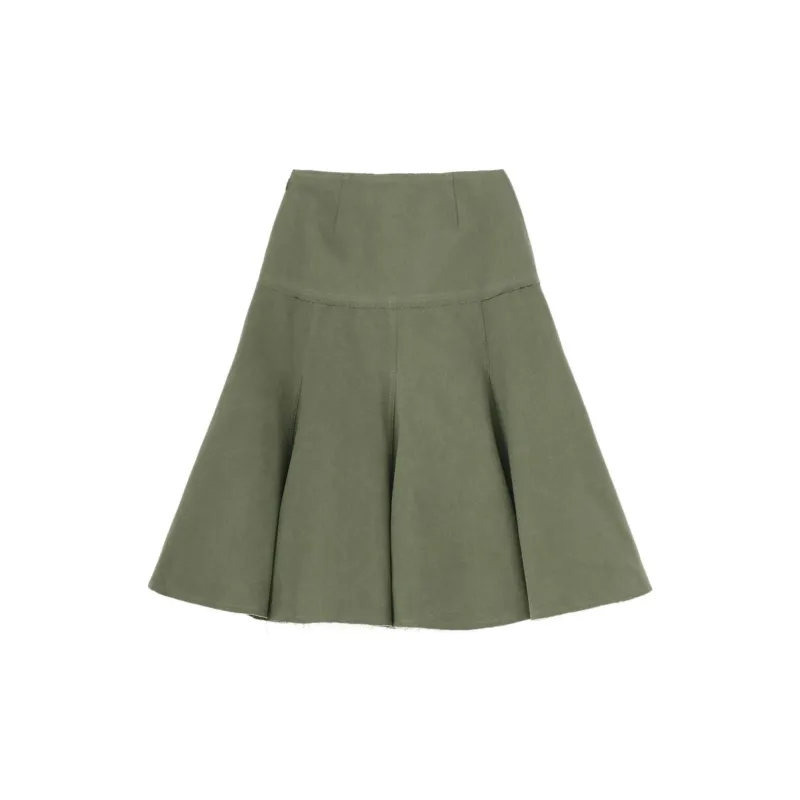Yohji Yamamoto Casual Short Skirts Women's Green-1