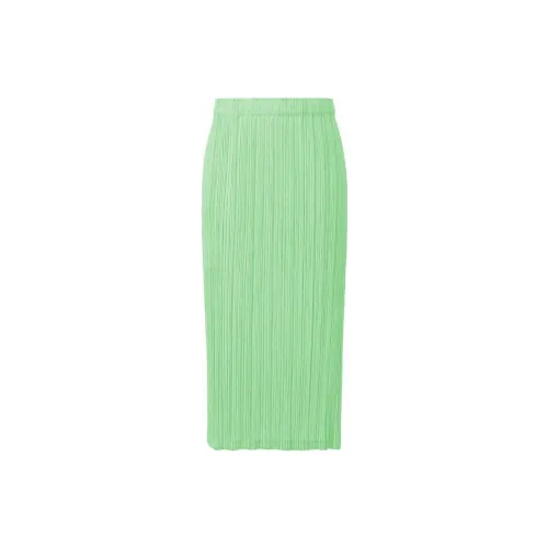 PLEATS PLEASE ISSEY MIYAKE Casual Long Skirts Women's Green