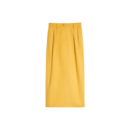 MaxMara Denim Long Skirts Women's Orange