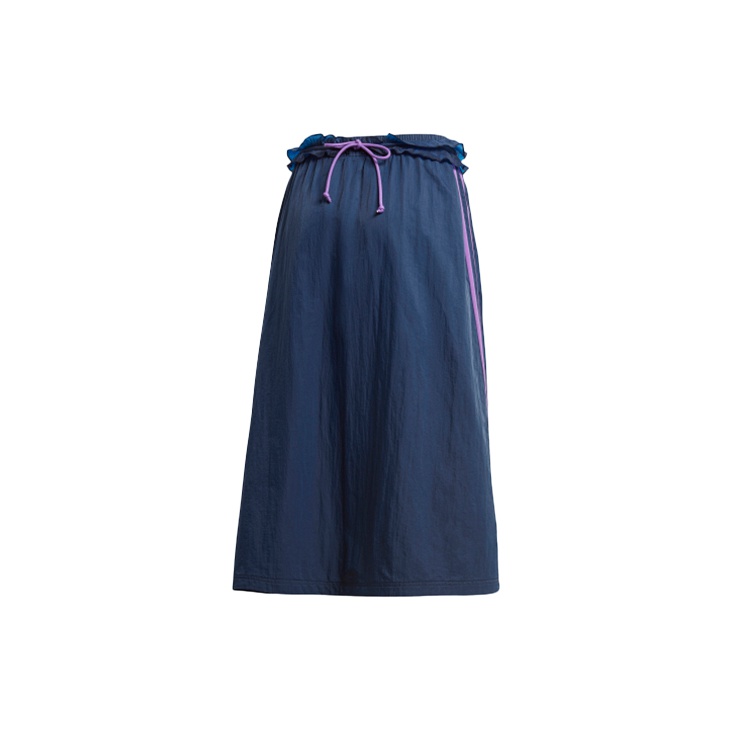 Adidas Originals RUFFLE Casual Long Skirts Women's Navy 38