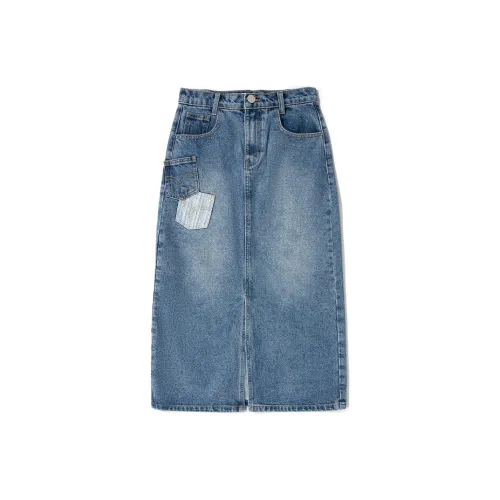 SENCE LA Denim Short Skirts Women's Blue