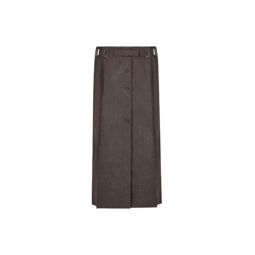 FENDI Casual Long Skirts Women's Brown