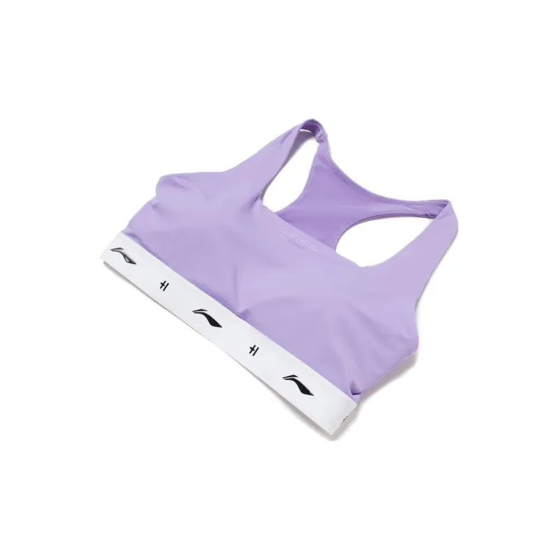 LiNing CF Tracing Sports Underwear Women's Light Blue Purple-2