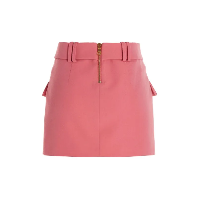 BALMAIN Casual Short Skirts Women's Pink-1
