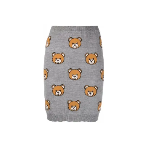 MOSCHINO Casual Short Skirts Women's Gray