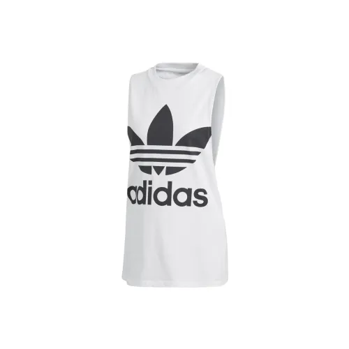 Adidas Originals Trefoil Tank Tops Women's White