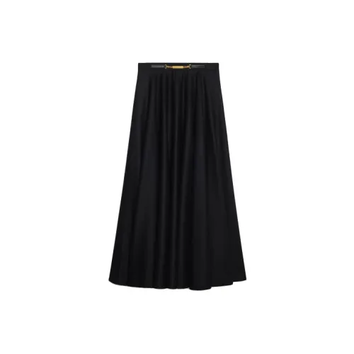 CELINE Casual Long Skirts Women's Black