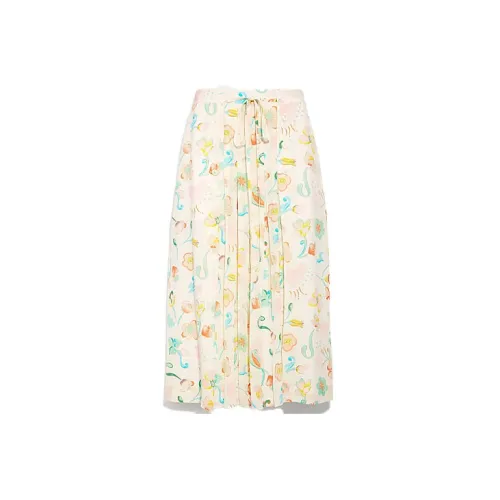 COACH Casual Long Skirts Women's Yellow