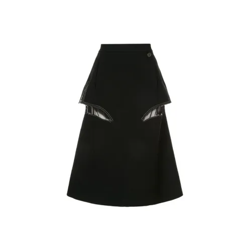 Maison Margiela Casual Long Skirts Women's Black