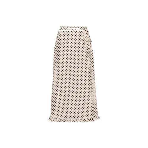 MIU MIU Casual Long Skirts Women's Ivory