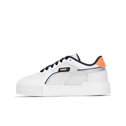 PUMA Ca Pro Skateboard Shoes Unisex Low-Top White/Silver/Orange