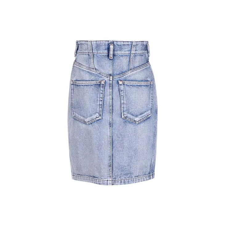 ISABEL MARANT Denim Short Skirts Women's Light Blue-1