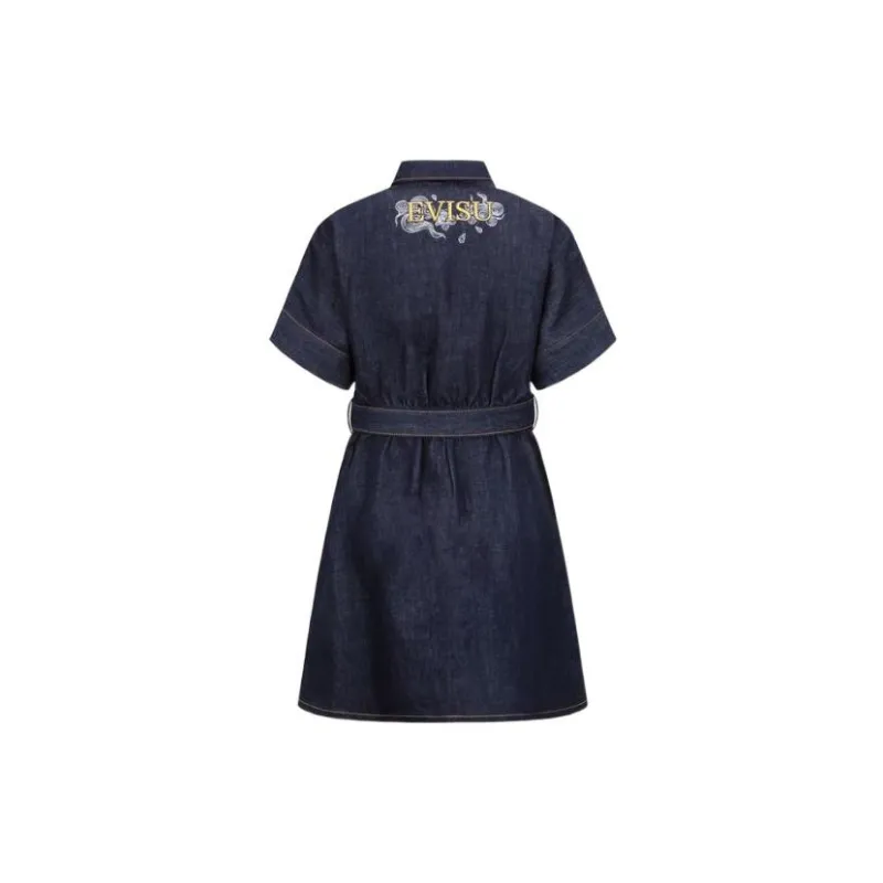EVISU Denim Short Skirts Women's Denim Blue-1