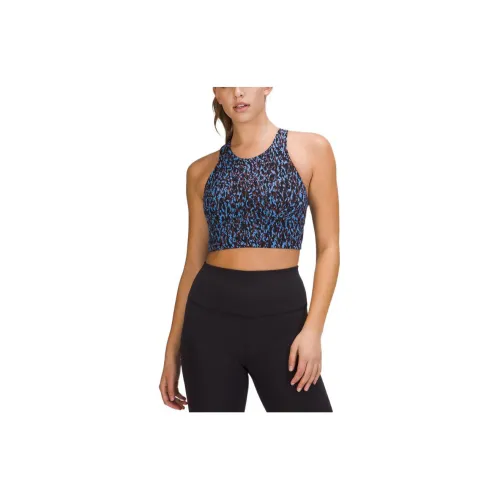 Lululemon Wunder Train Sports Underwear Women's Leopard Camouflage Blue Nile Mixed Color