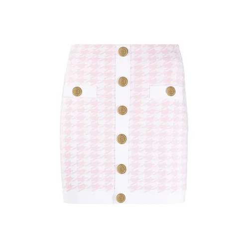 BALMAIN Casual Short Skirts Women's Rose Pink