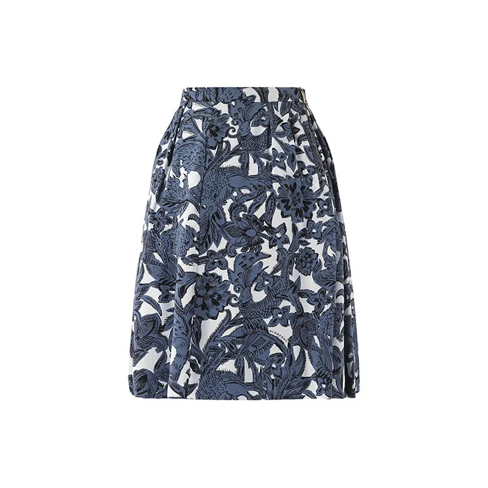 Burberry Casual Short Skirts Women's Gray Blue-1