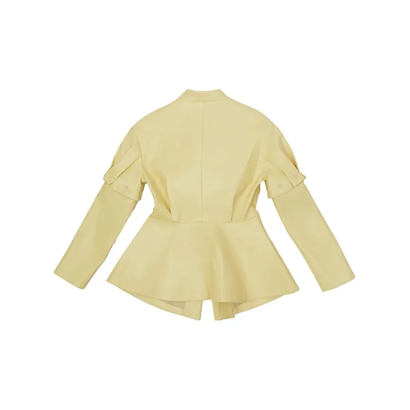 D. MARTINA QUEEN Jackets Women's Bright Yellow-1