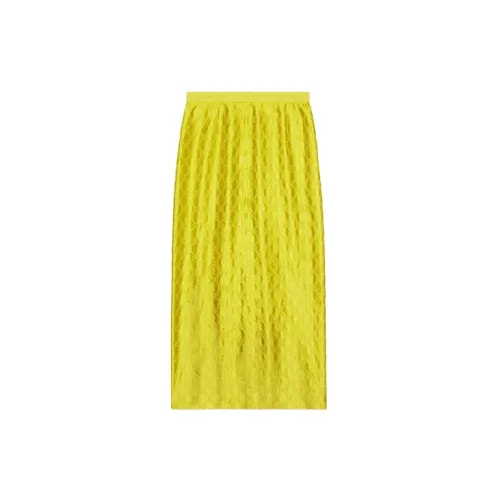 GUCCI Casual Long Skirts Women's Yellow