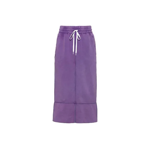 MIU MIU Casual Long Skirts Women's Purple