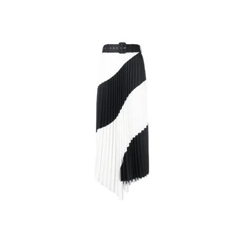 OFF-WHITE SS21 Casual Long Skirts Women's Black/White