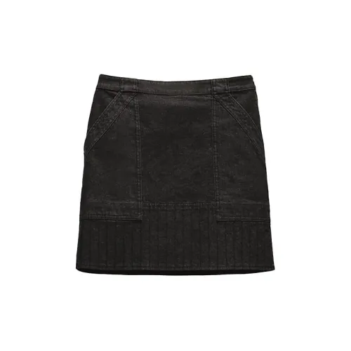 HERMES Denim Short Skirts Women's Black