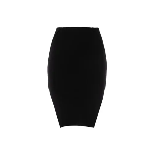 RICK OWENS Casual Long Skirts Women's Black