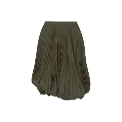 WE11DONE Casual Long Skirts Women's Army Green