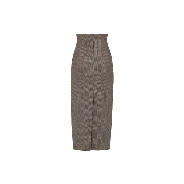 FENDI Wool Pencil Skirt 'Operator'-1