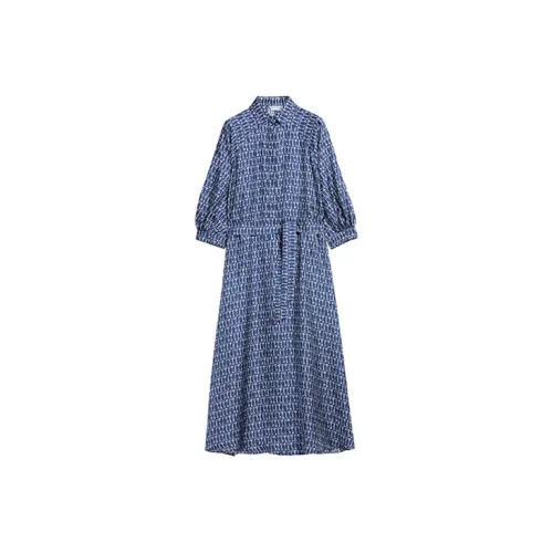 MaxMara Long-Sleeved Dresses Women's Blue