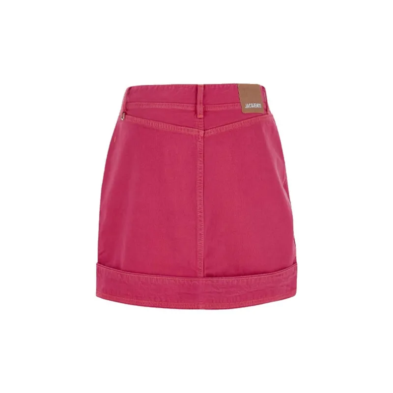 Jacquemus Folded hem Straight Mini skirt-1