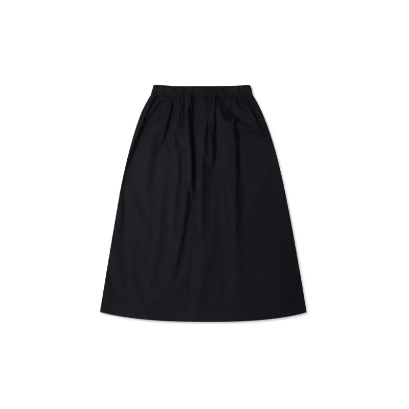 Converse Casual Long Skirts Women's Black-1