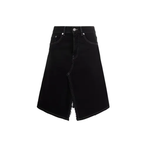 MM6 Maison Margiela Denim Short Skirts Women's Black