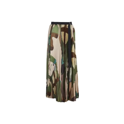 Kaws X Sacai Casual Long Skirts Women's