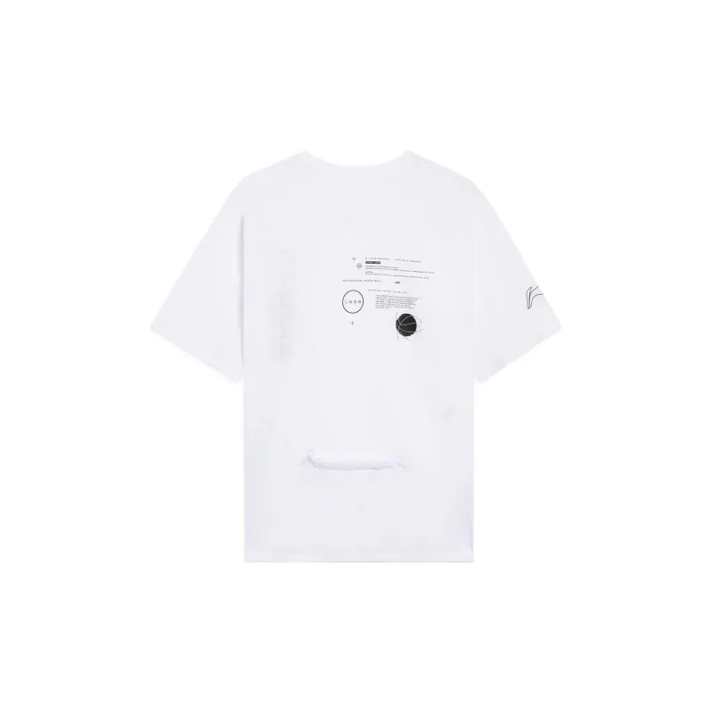 LiNing Raglan Sleeve T Shirt Men's White-1