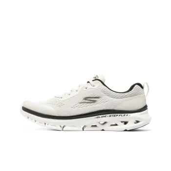 Skechers Glide Step Running Shoes Men Low Top White/Black