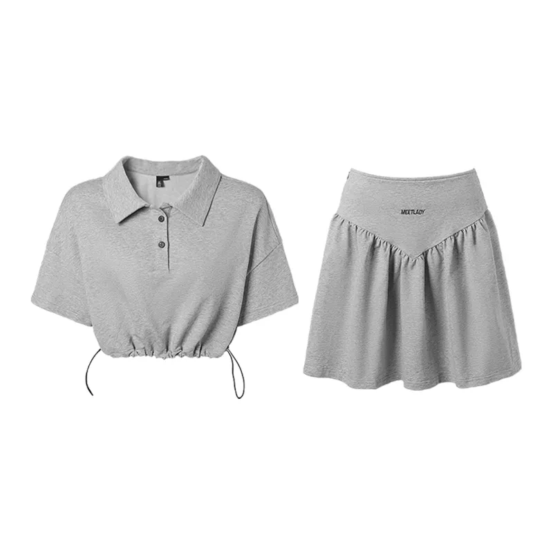 MEETLADY Two Piece Skirt Sets Women's-4