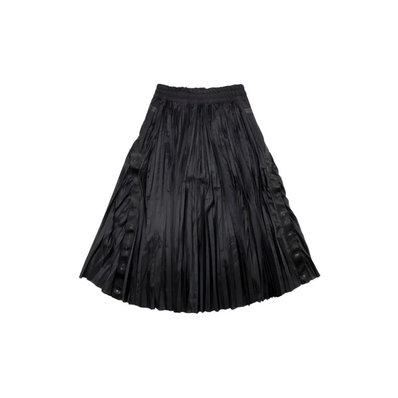 Sacai X Nike Casual Long Skirts Women's Black-1