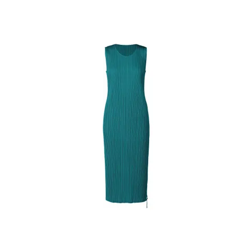 PLEATS PLEASE ISSEY MIYAKE Sleeveless Dresses Women's Turquoise