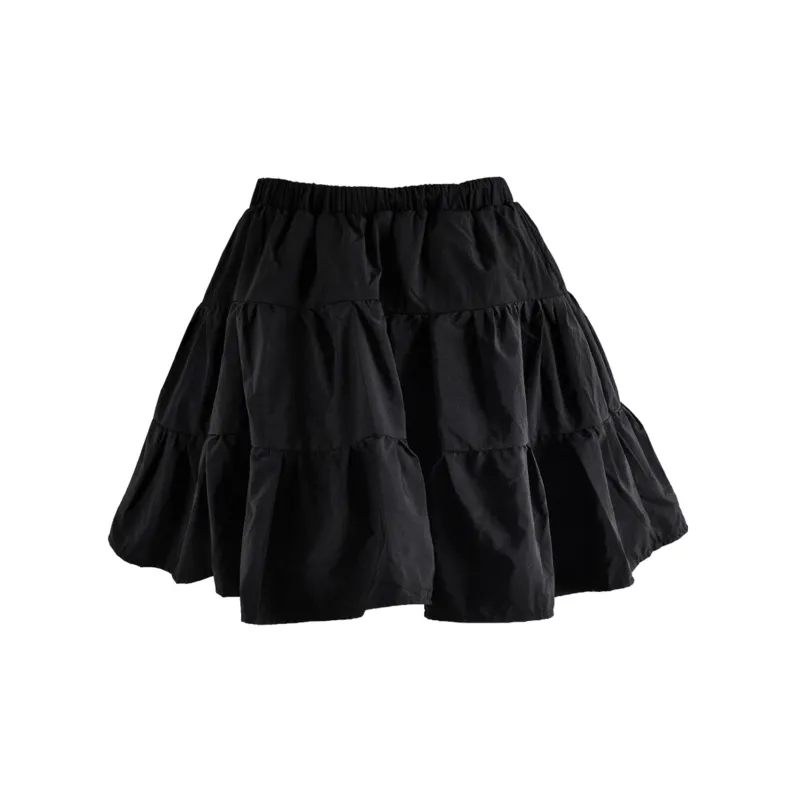 CLOUD SEASON Cropped Skirt Women's Black-1