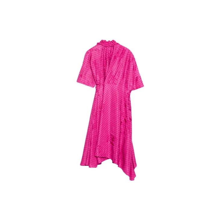 Balenciaga SS21 Short-Sleeved Dresses Women's Pink-1