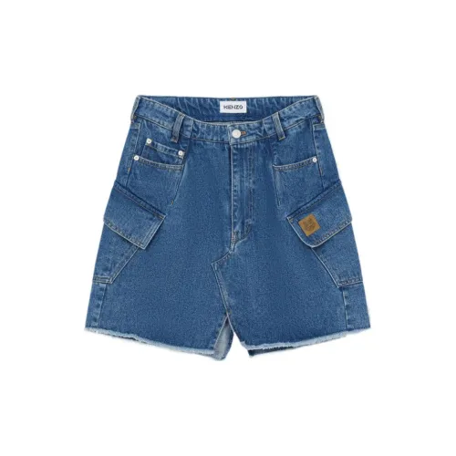 KENZO Denim Short Skirts Women's Blue