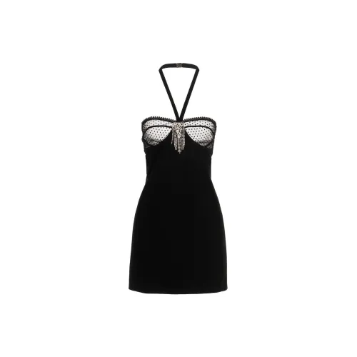 SAINT LAURENT Slip Dresses Women's Black