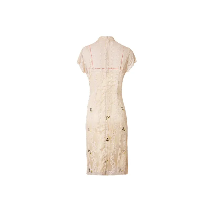 JINYE ORIENTAL Cheongsams Women's Light Apricot-1