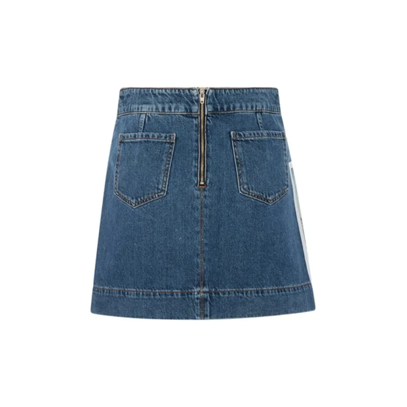 SportMax Denim Short Skirts Women's Blue-1