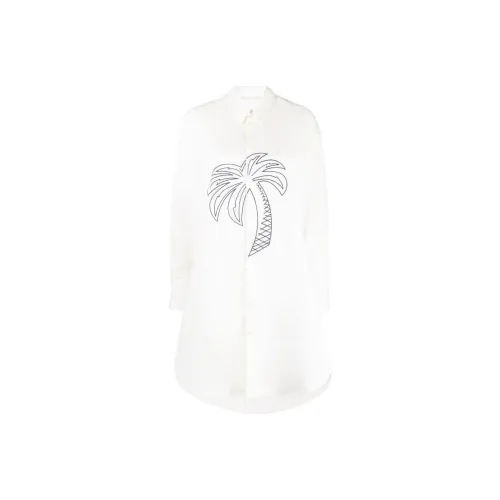 PALM ANGELS Long-Sleeved Dresses Women's White